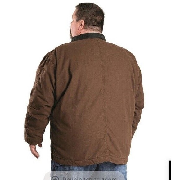 Y2K Natural Issue Men’s Coat W Removable Inner quilted Liner Cozy Chic -Sz 4XLT - Picture 9 of 9